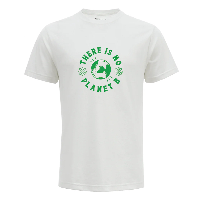 There is No Planet B Recycled Eco White T-Shirt