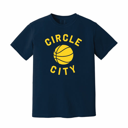 Circle City Basketball Unisex Garment-Dyed Cotton T-shirt