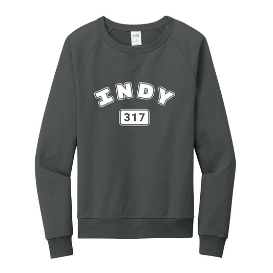 Indy 317 Unisex Organic Cotton French Terry Crewneck