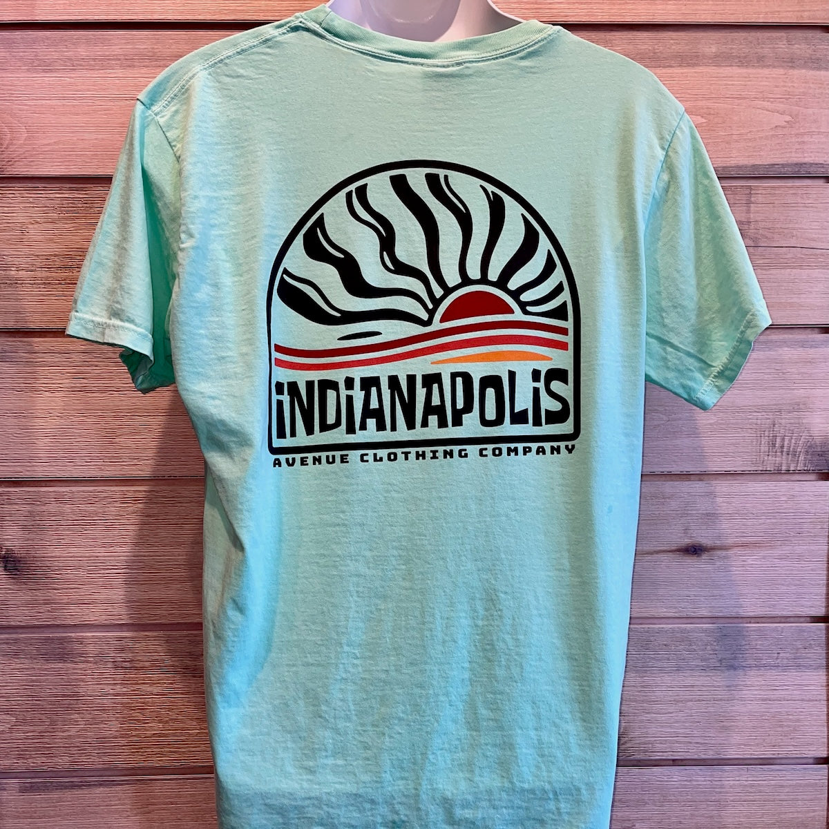 Indianapolis Sunset Unisex Garment-Dyed Cotton T-shirt