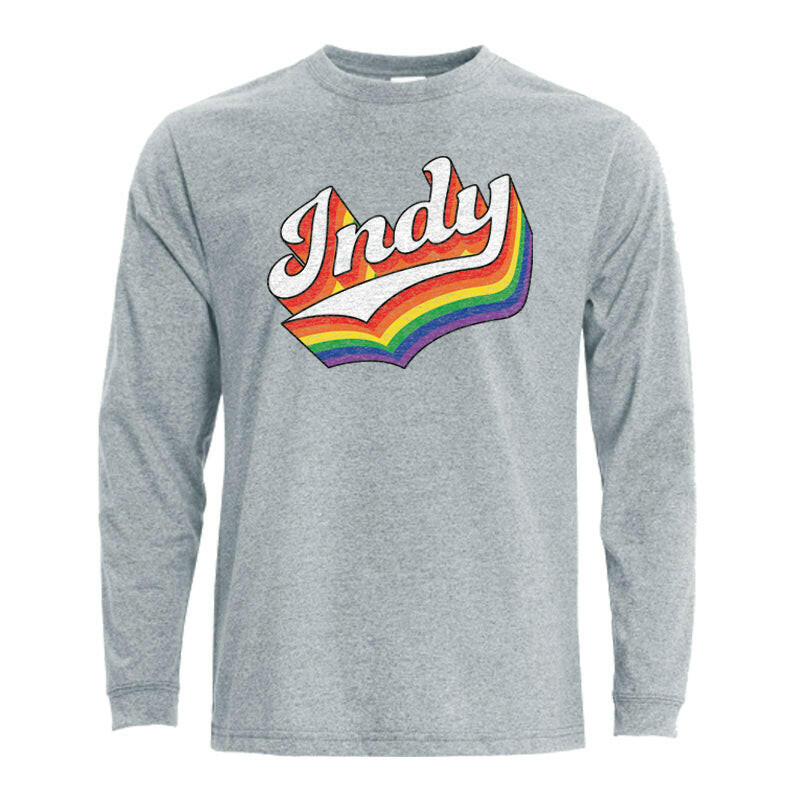 Indy Rainbow Unisex Long Sleeve Eco T-shirt.
