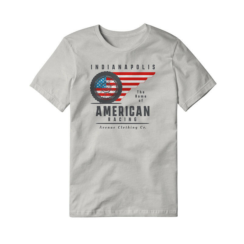 Avenue Clothing Home of America Racing T-shirt off-white