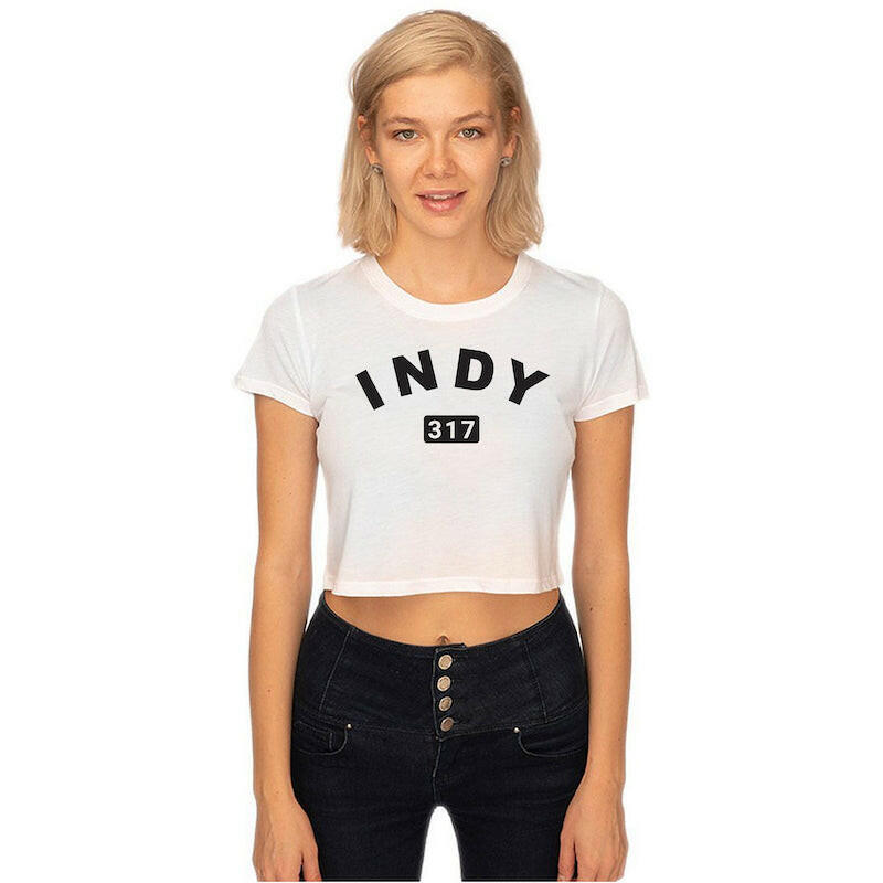 Indy 317 Women's Crop Top Duoblend T-shirt.