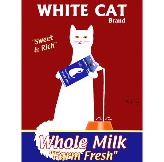 White Cat Whole Milk Limited Edition Print